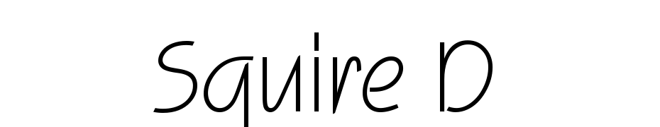 Squire D Font Download Free